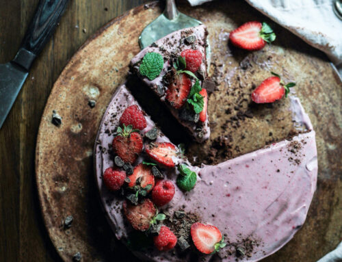 Rich & Fruity Strawberry Chocolate Cheese Cake